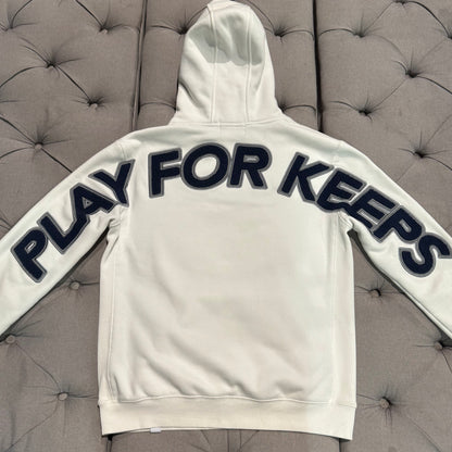 Geedup Play For Keeps Hoodie 'White Navy' (Second hand)
