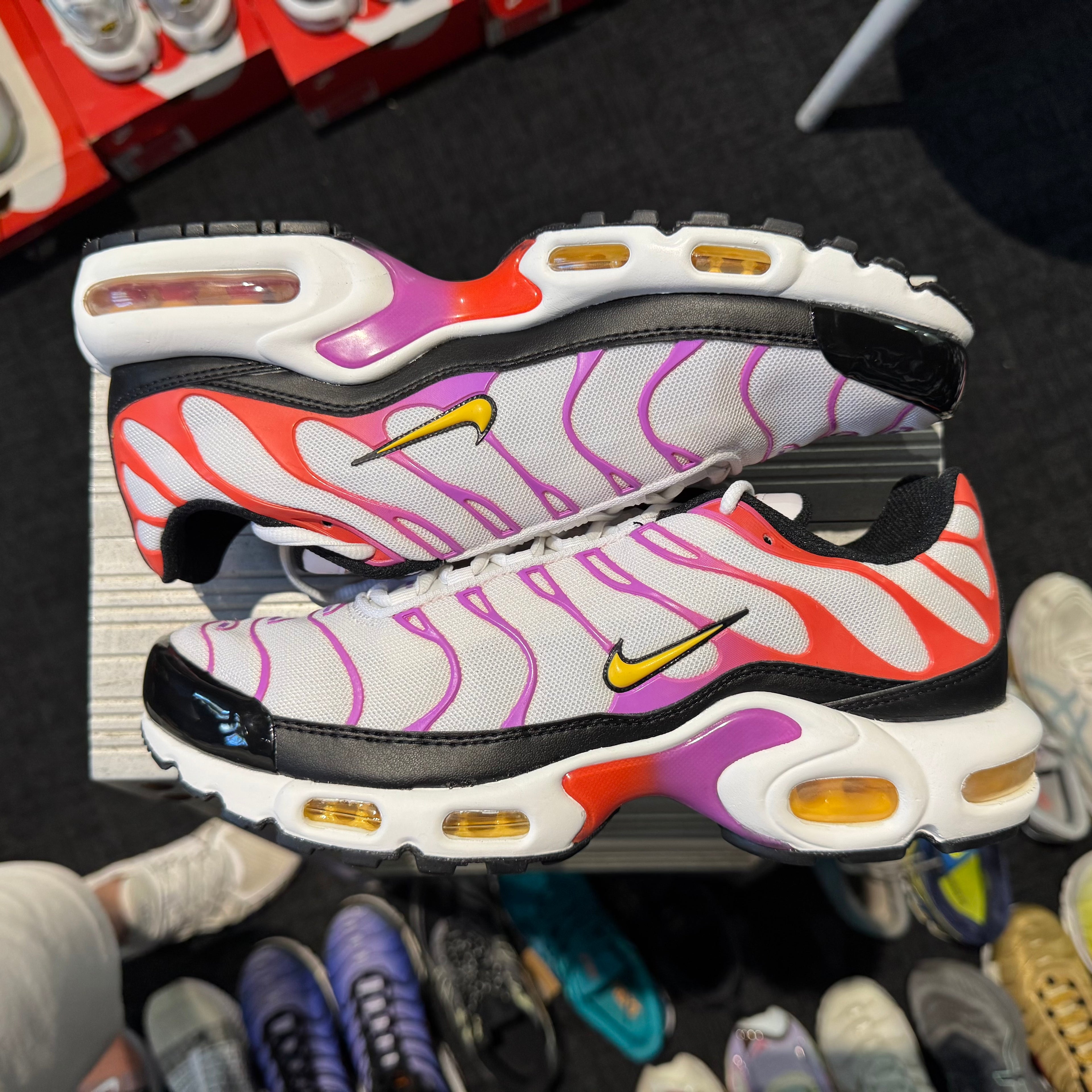 Nike Air Max Plus TN 'White Citron Pulse Black' (Brand New)