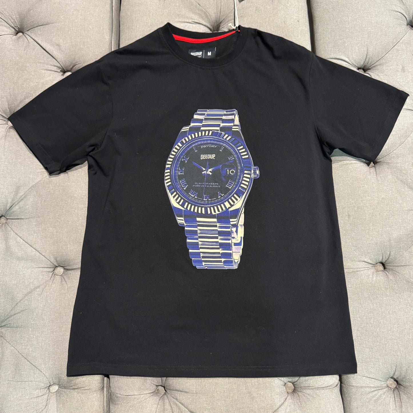 Geedup Payday Rolex Day Date T-shirt 'Black Blue' (Brand New)