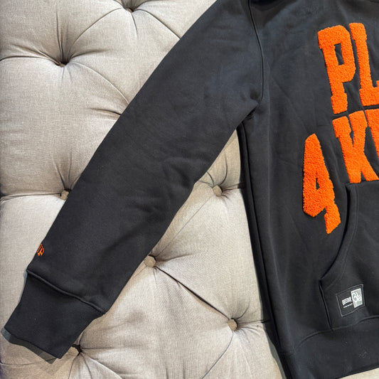 Geedup Play 4 Keeps Towel Print Hoodie 'Black Orange' (Brand New)