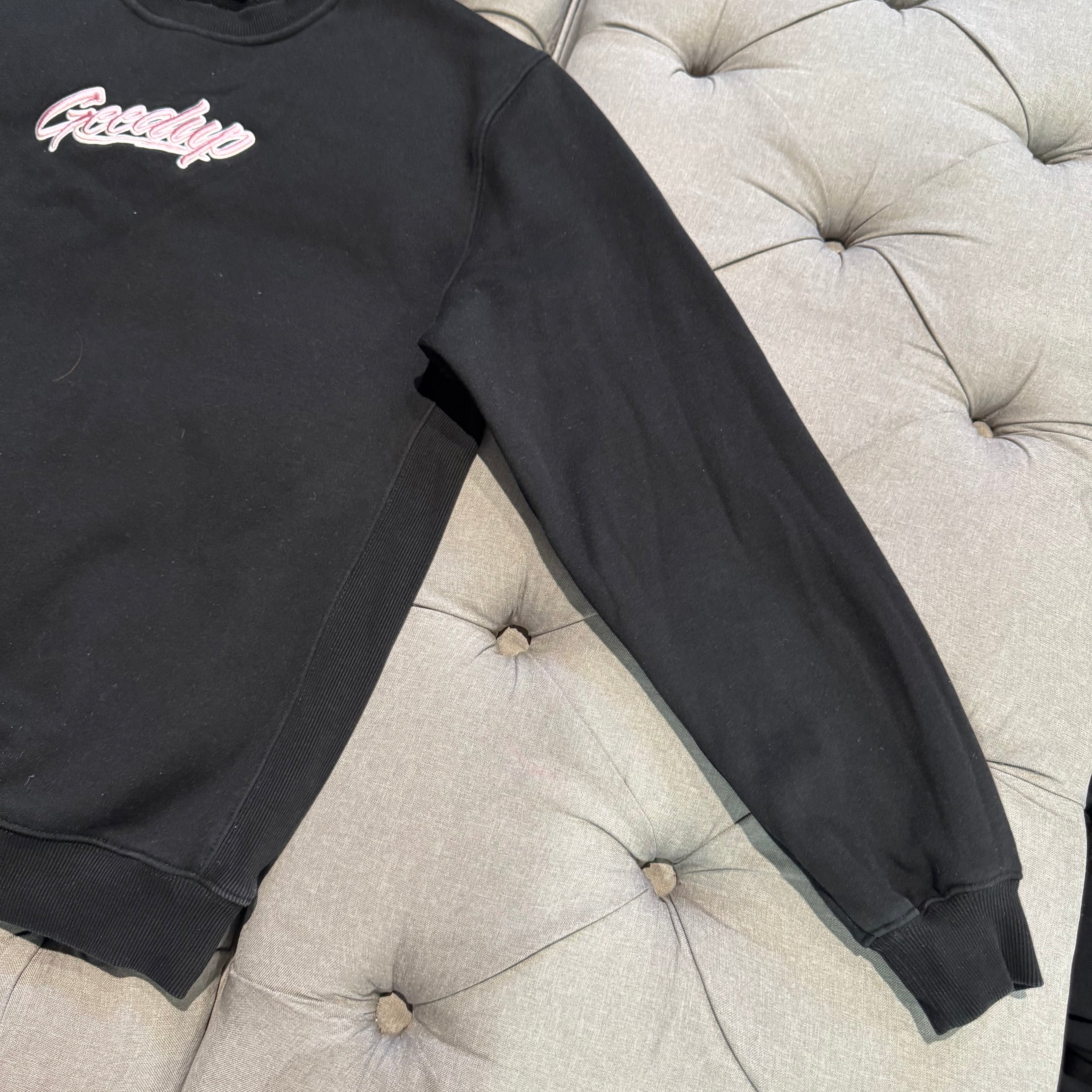 Geedup OS Script Crewneck 'Black Pink' (Second hand)