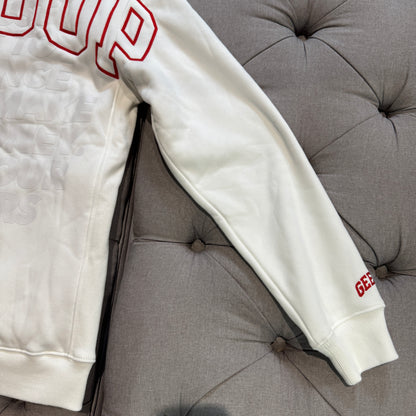 Geedup Team Logo Proud Hoodie 'White Red' (Second hand)
