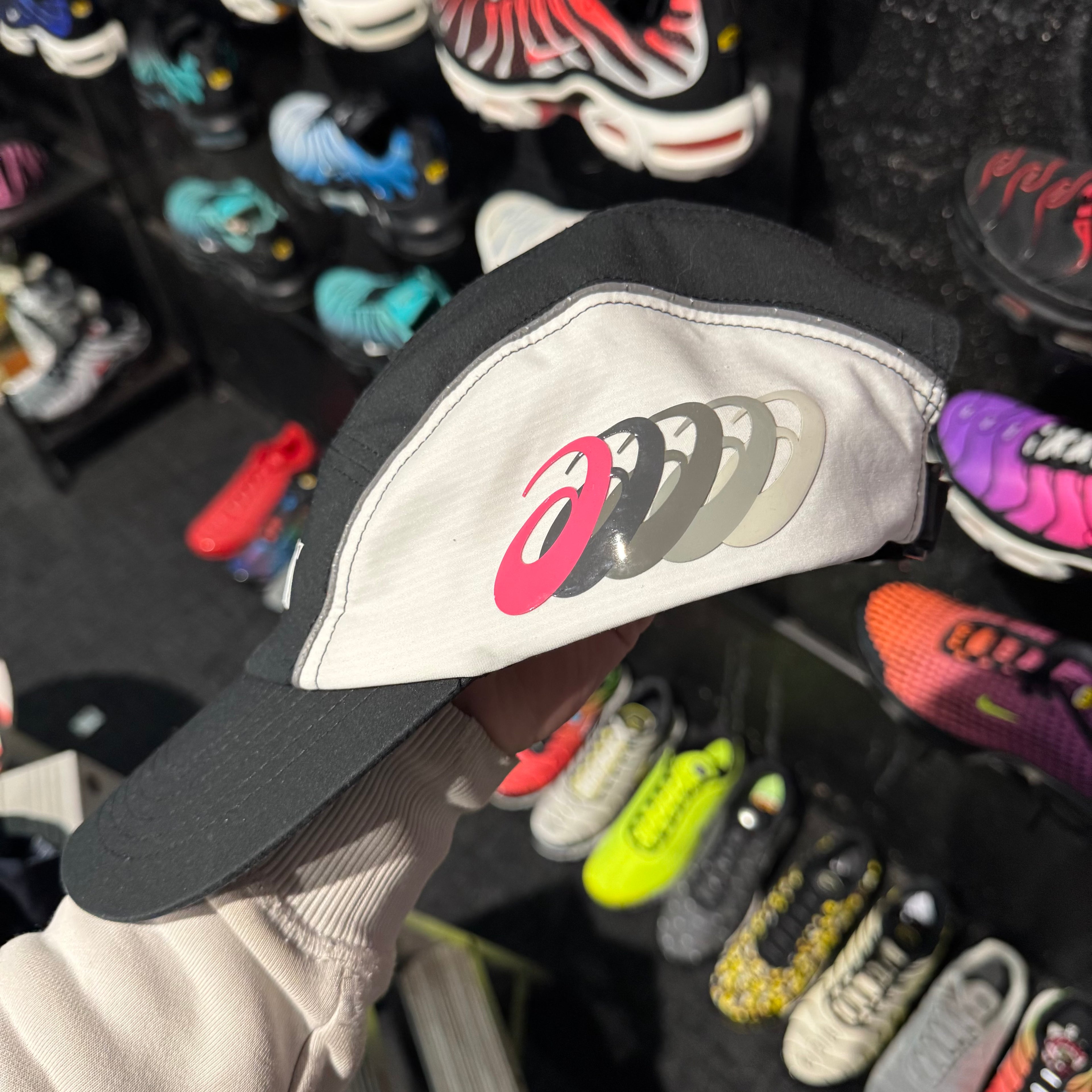 Asics Multi Logo Cap 'Black White Pink' (Second hand)