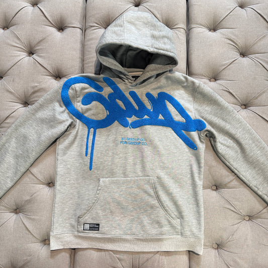 Geedup Handstyle Hoodie 'Grey Blue' (Second hand)