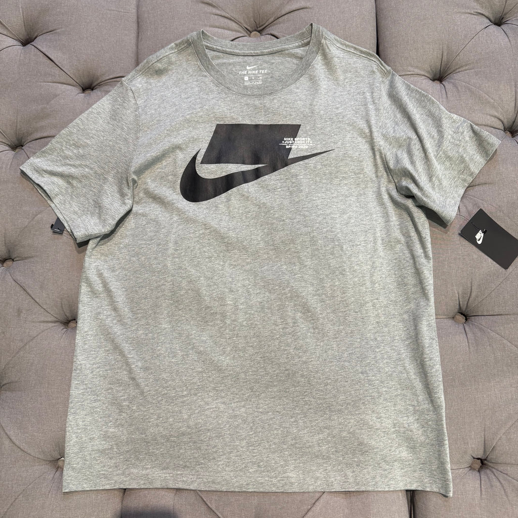 Nike Blackout Swoosh T-Shirt 'Grey' (Brand New)