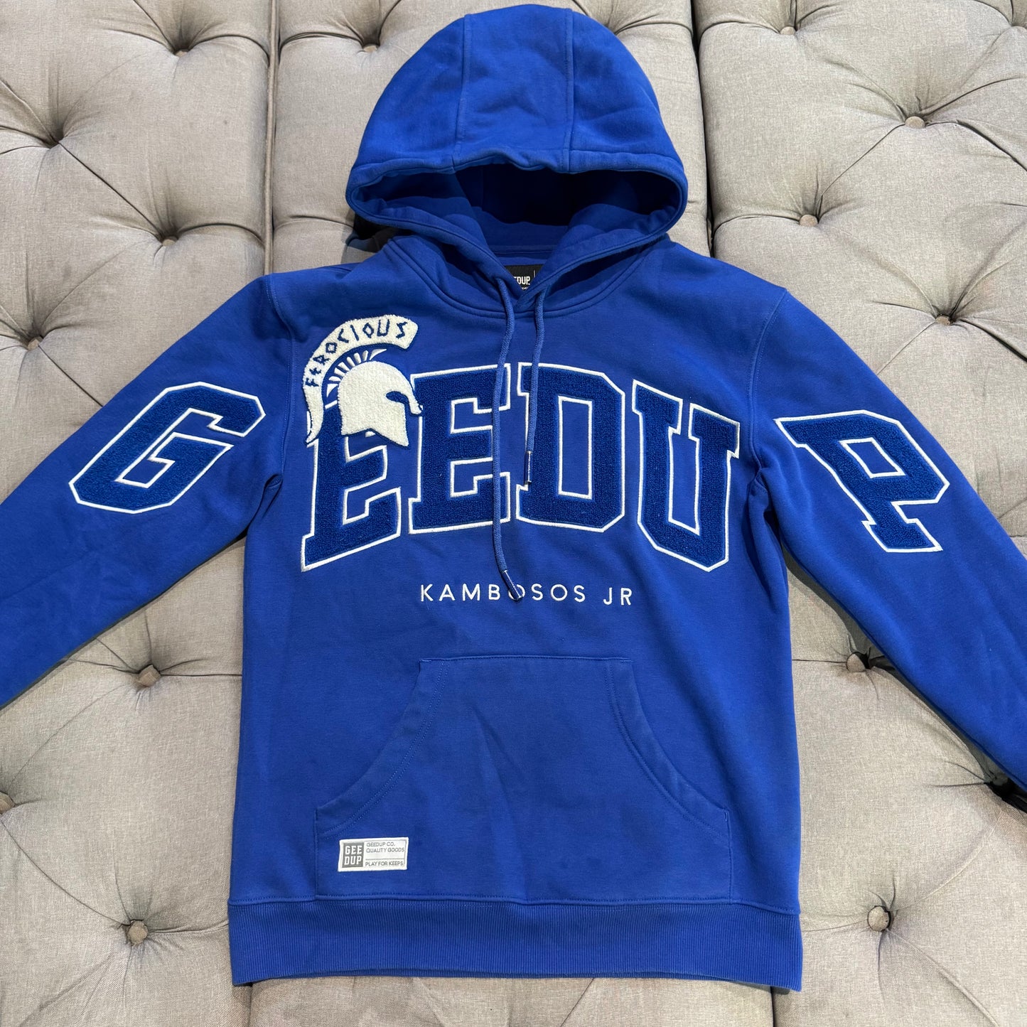 Geedup X George Kambosos Jnr Team Logo Hoodie 'Blue' (Second hand)