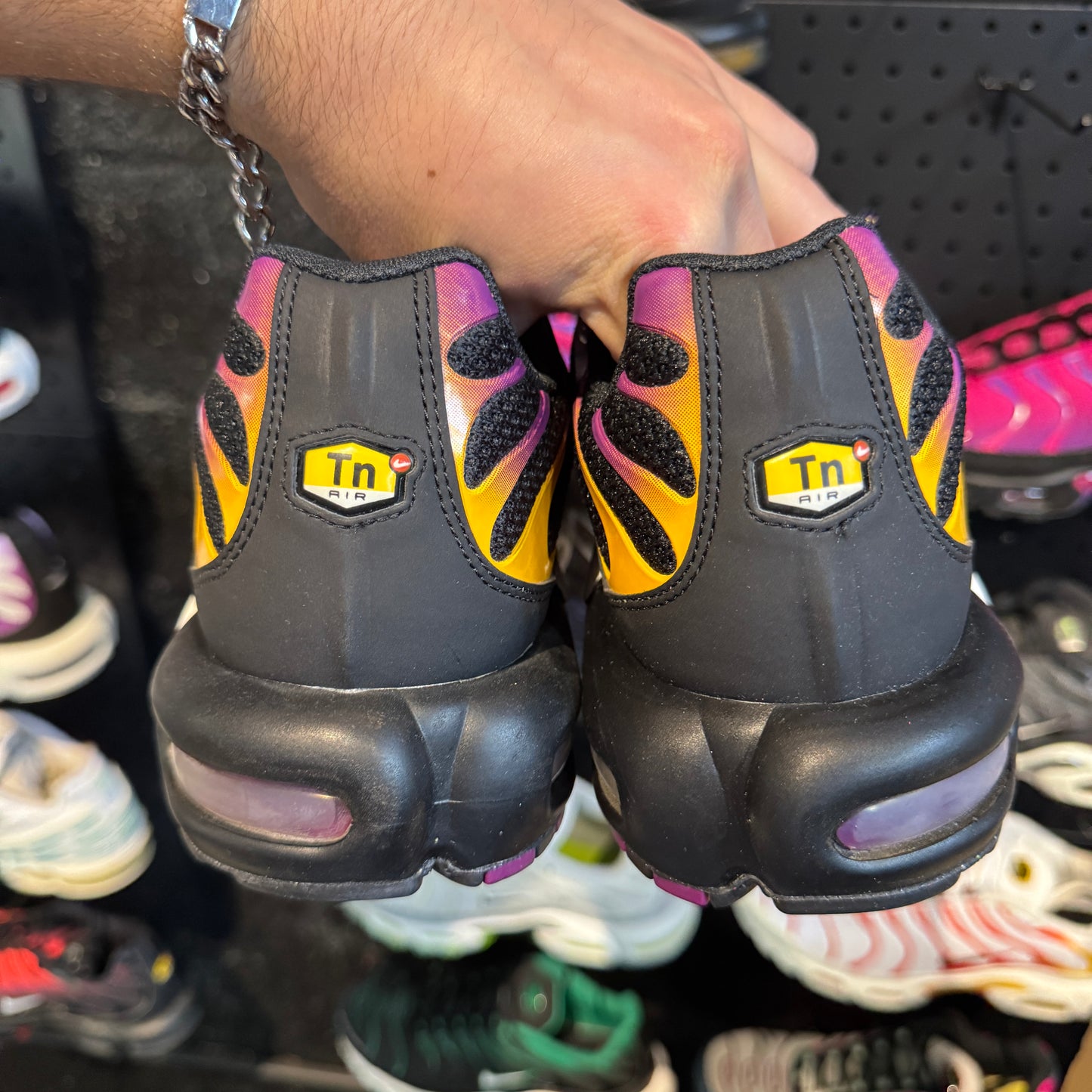Nike Air Max Plus TN 'Black University Gold Viotech Purple' (Brand New)