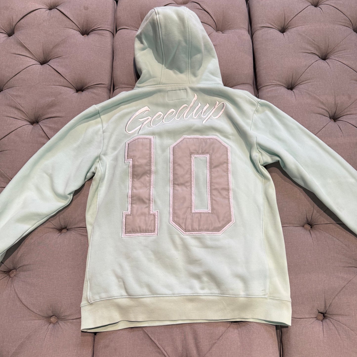 Geedup Jersey Logo Hoodie 'Teal' (Second hand)