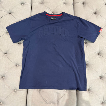 Geedup Embossed Logo T-Shirt 'Navy Blue' (Second hand)
