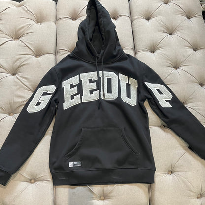 Geedup Team Logo Hoodie 'Black Asphalt Grey' (Second hand)
