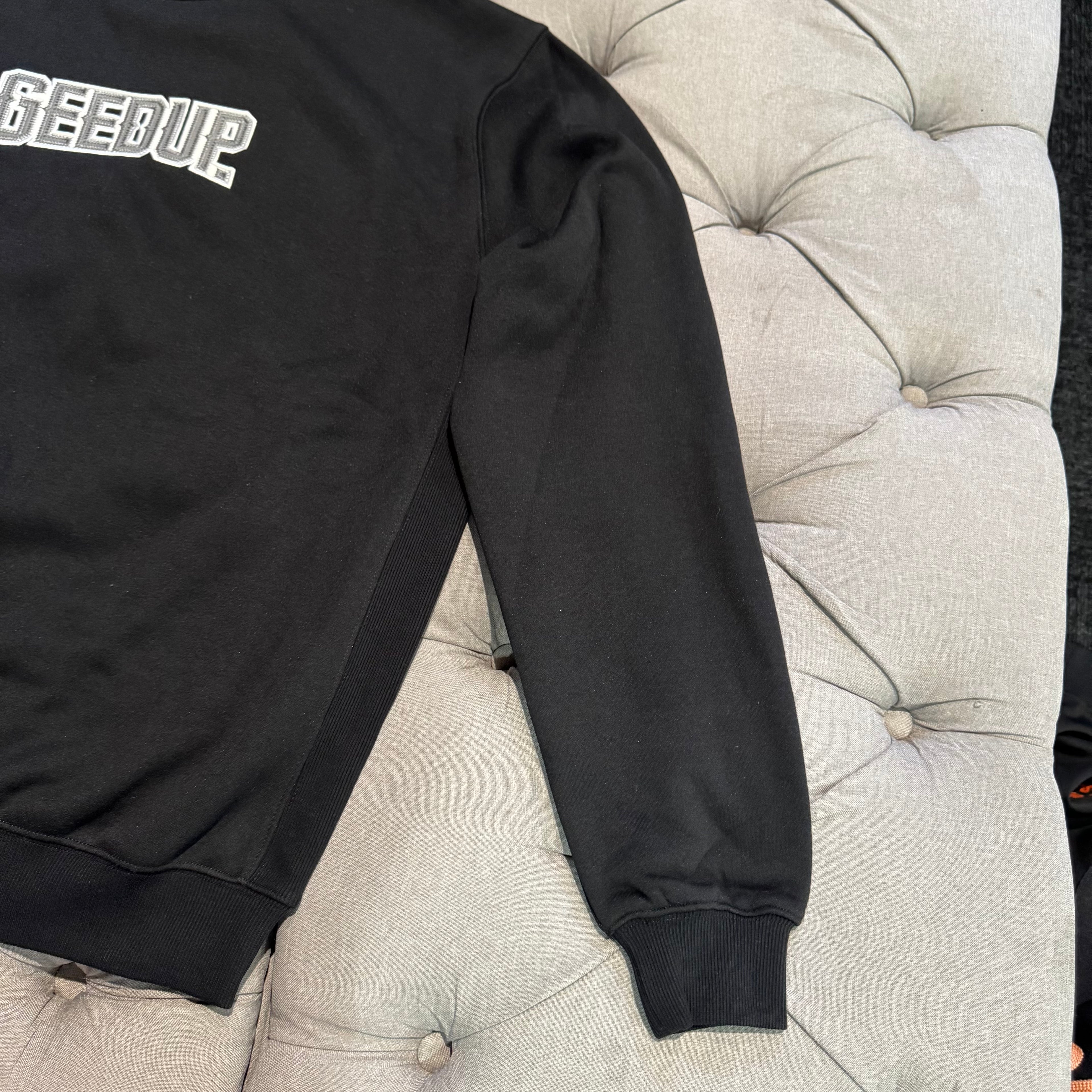 Geedup Core Logo Crewneck 'Black Grey' (Second hand)