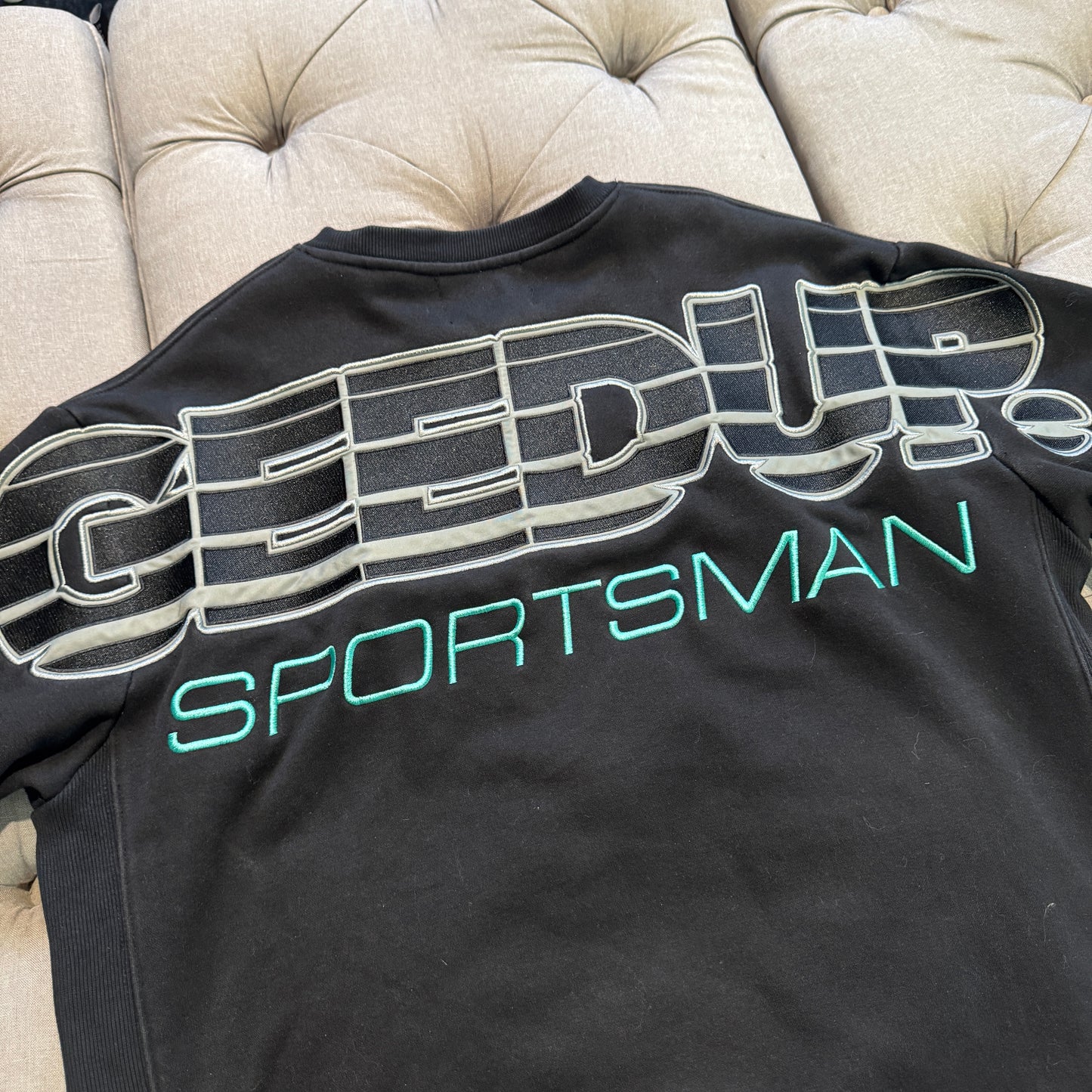 Geedup Sportsman Crewneck 'Black Teal' (Second hand)