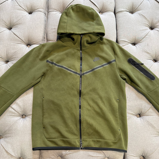 Nike Tech Fleece Jacket 'Olive Green' (Second hand)