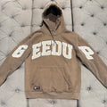 Geedup Team Logo Hoodie 'Brown Cream' (Second hand)