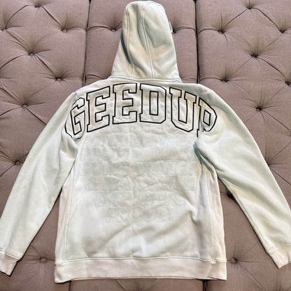 Geedup Proud Logo Hoodie 'Teal Black' (Second hand)