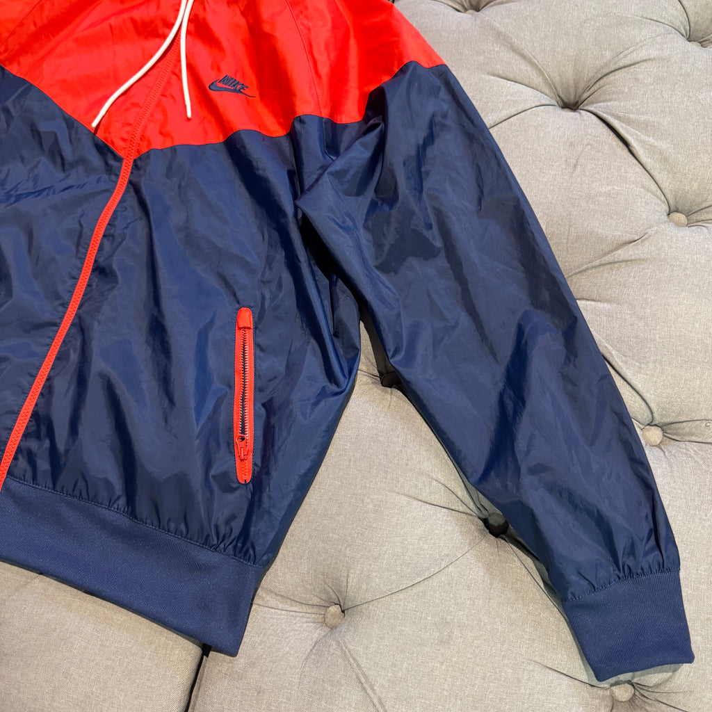 Nike 2 Tone Windbreaker Jacket 'Navy Red' (Second hand)