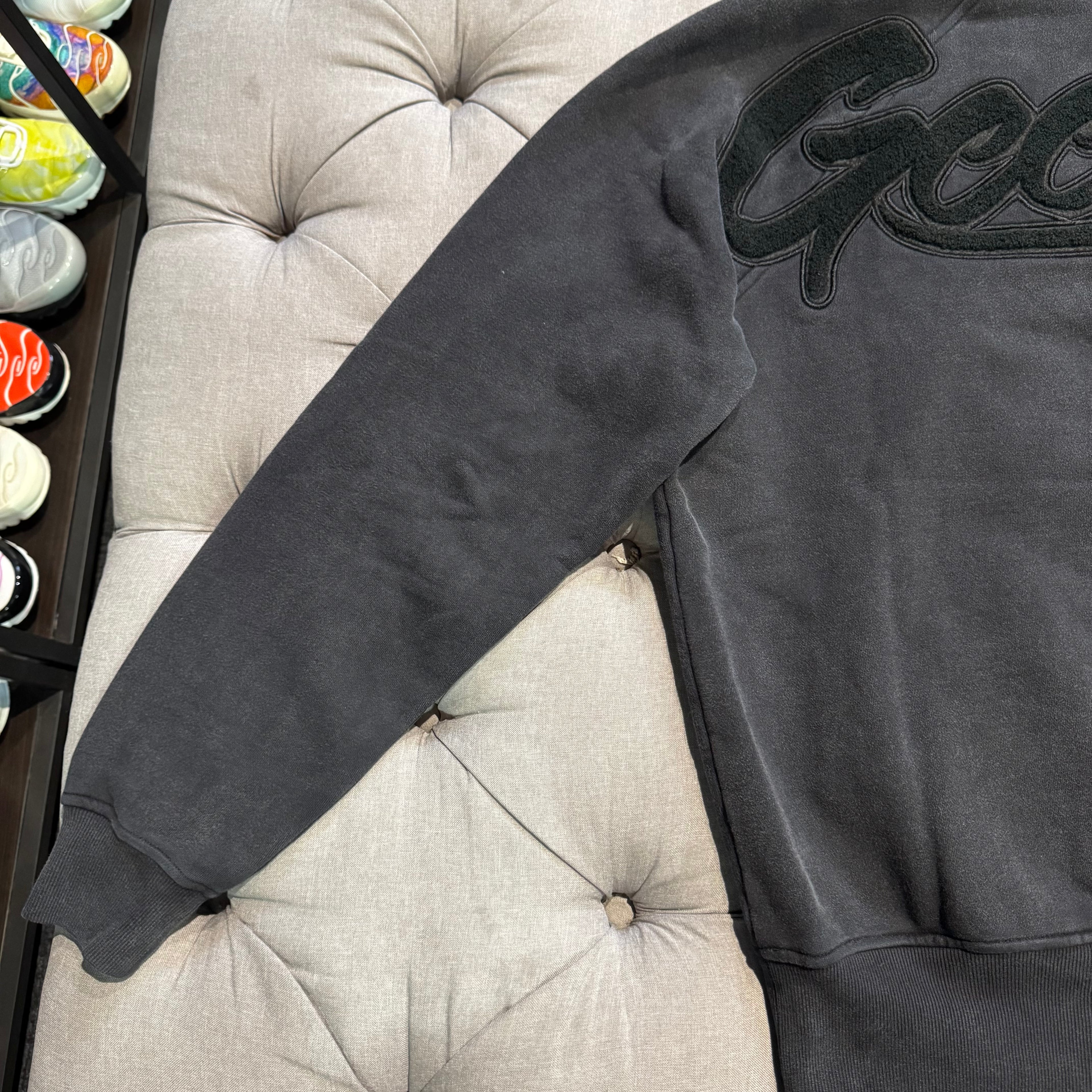 Geedup OS Script Hoodie 'Washed Black' (Second hand)