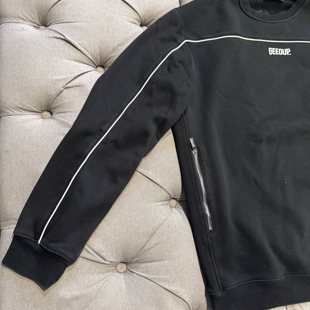 Geedup Play For Keeps Crewneck 'Black White' (Second hand)