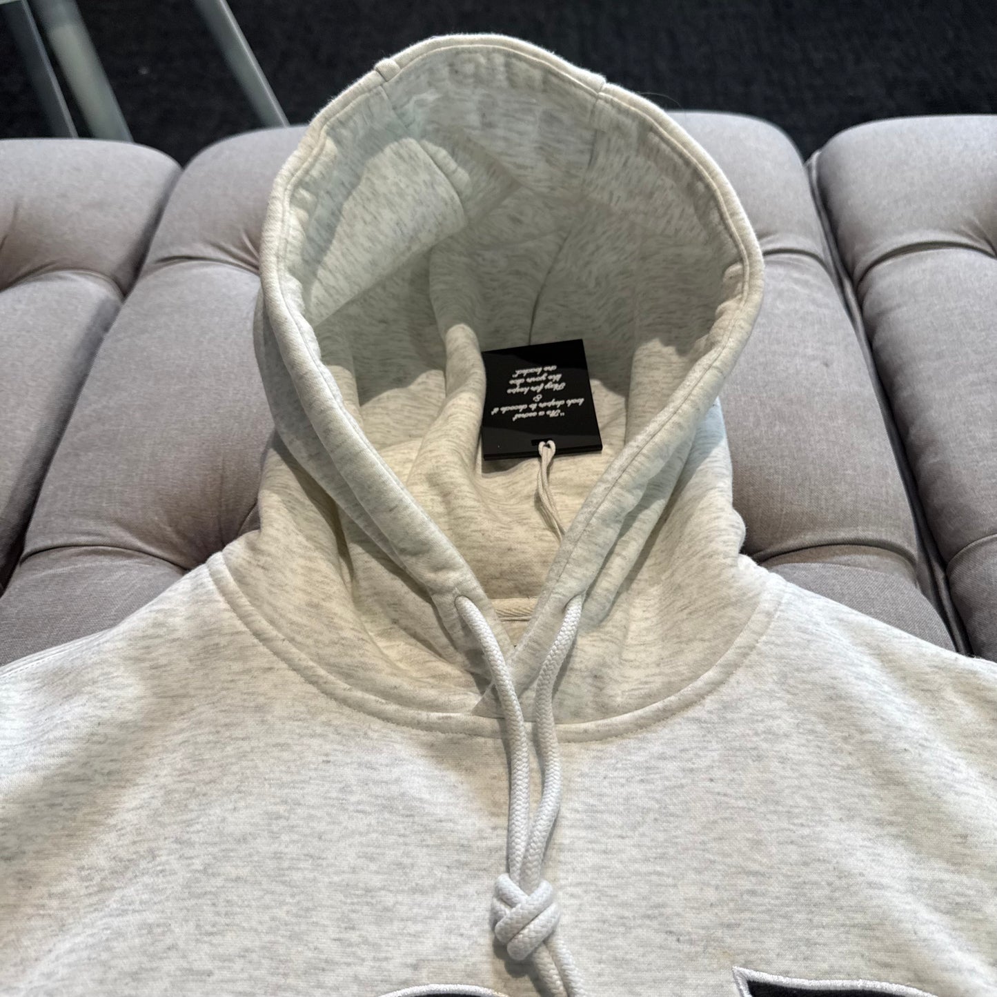 Geedup X Trapstar Sydney Shooters Hoodie 'White Marle/Blue' (Second hand)