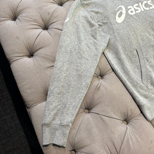 Asics Front Logo Hoodie 'Grey White' (Second hand)