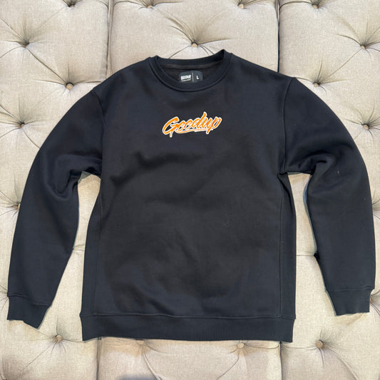 Geedup OS Script Crewneck 'Black Orange' (Second hand)