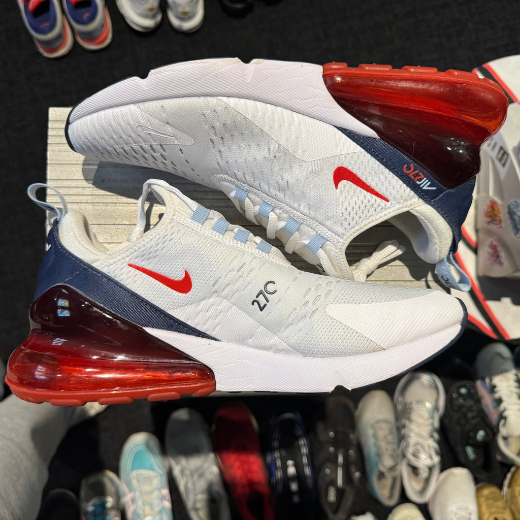 Nike Air Max 270 'White Chile Red Midnight Navy' (Second hand)
