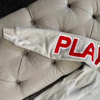 Geedup Play For Keeps Hoodie 'Grey Red' (Second hand)