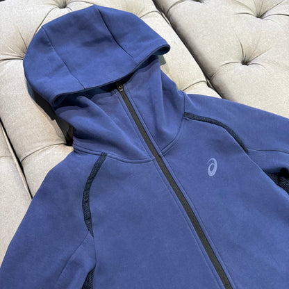 Asics Fleece Jacket Hoodie 'Navy' (Second hand)