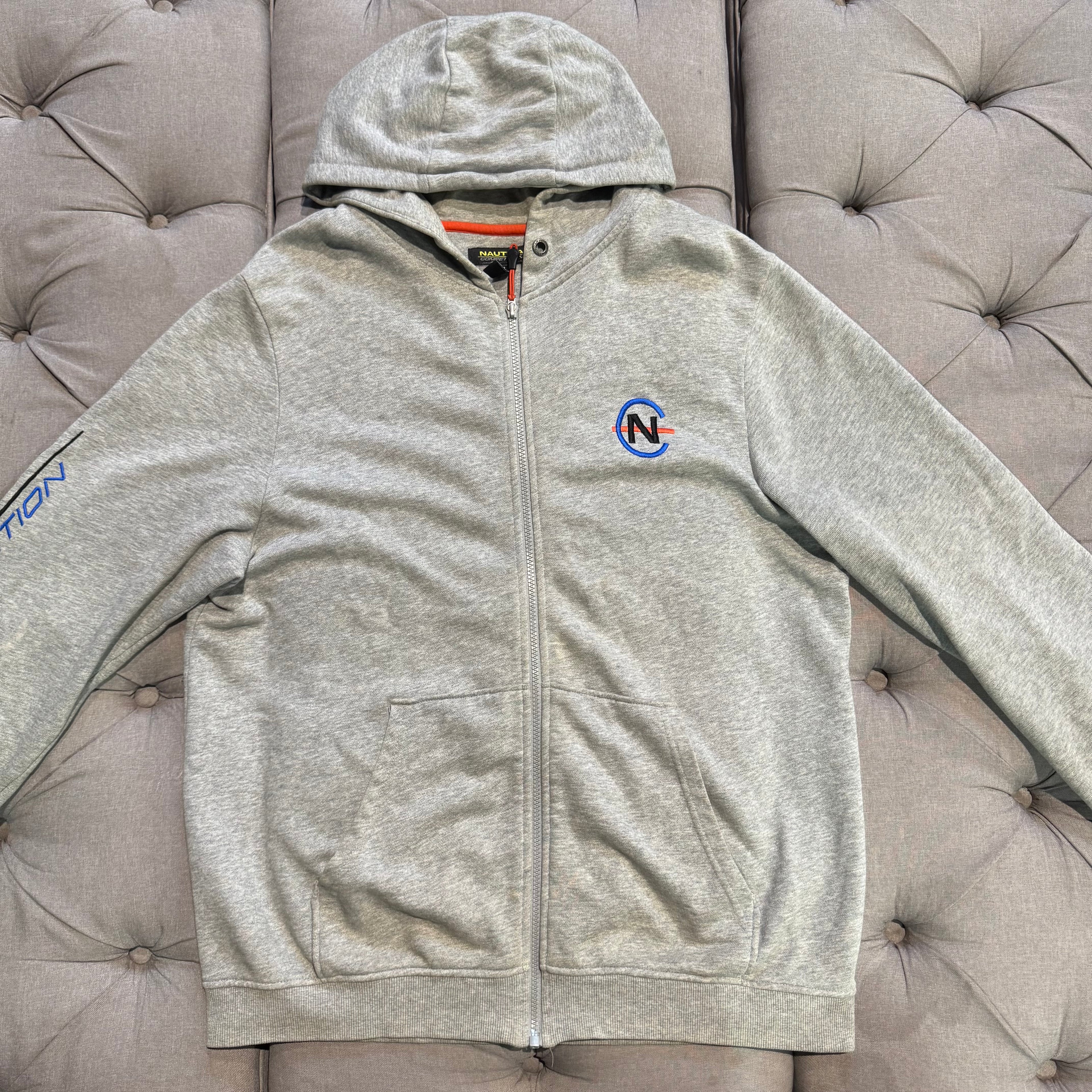 Nautica Competition Zipup Hoodie 'Grey Blue' (Second hand)