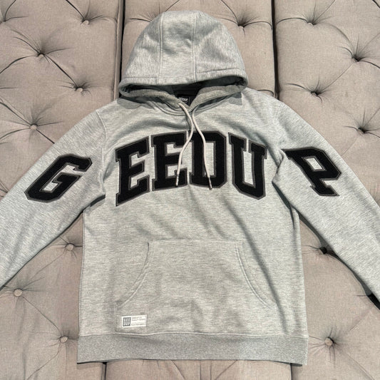 Geedup Team Logo Hoodie 'Grey Black' (Second hand)