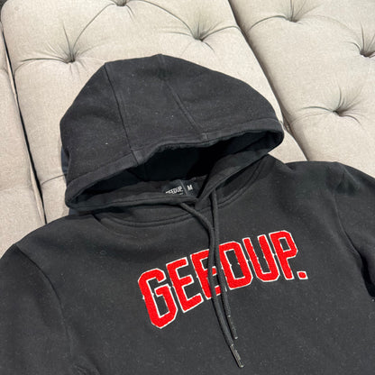 Geedup Play For Keeps Hoodie 'Black Red' (Second hand)