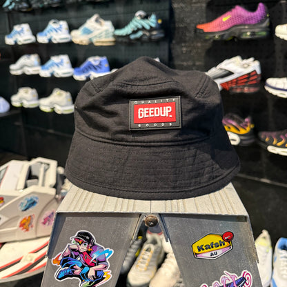 Geedup Bucket Hat 'Black Red' (Second hand)