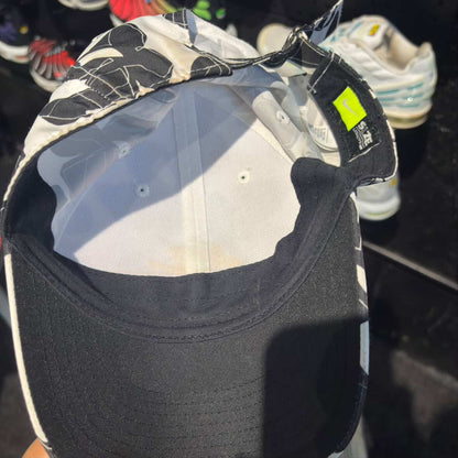 Nike Flower Pattern Cap 'Black White Yellow' (Second hand)