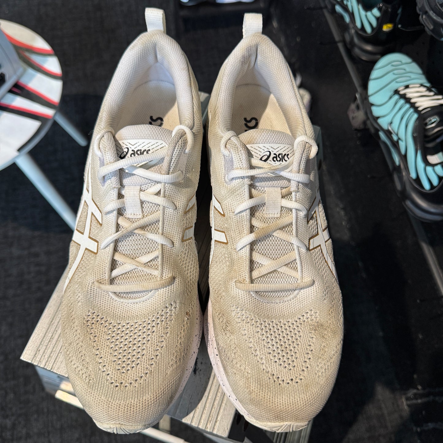 Asics Gel-Quantum 360 7 Knit Tokyo Neon 2.0 'White Black Pure Gold' (Second hand)