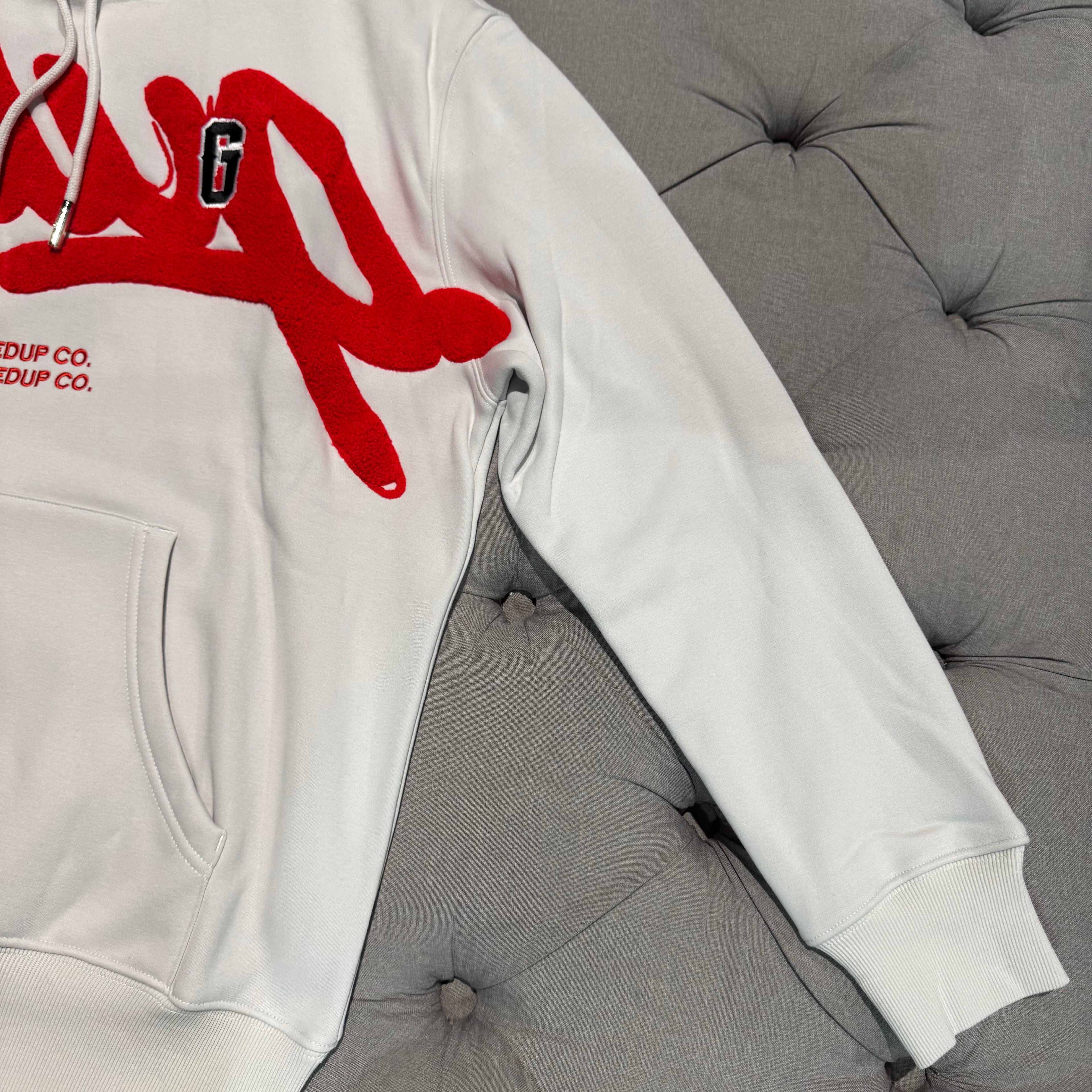 Geedup Handstyle G Hoodie 'Grey Red' (Brand New)