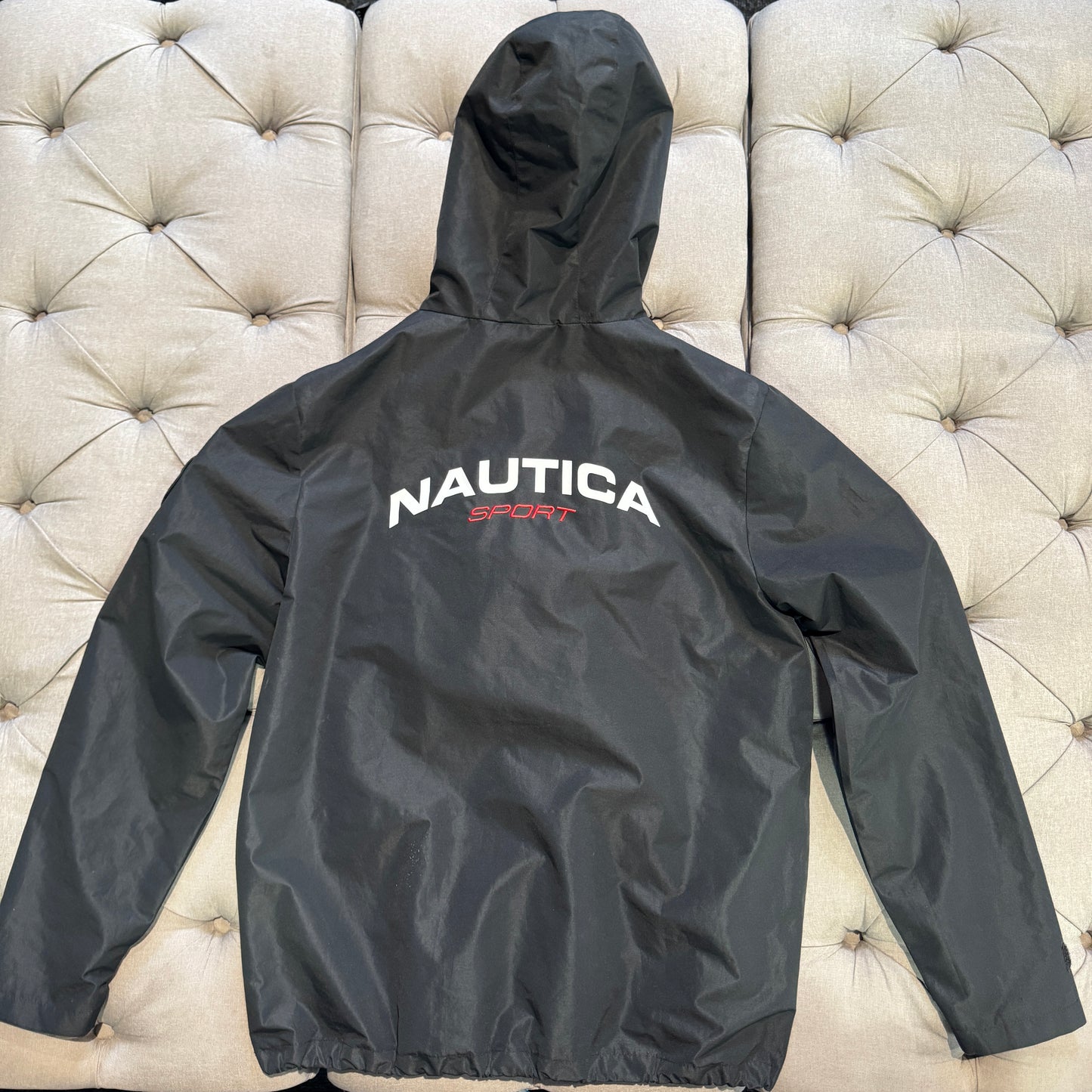 Nautica Sport Windbreaker Jacket 'Black Red White' (Second hand)