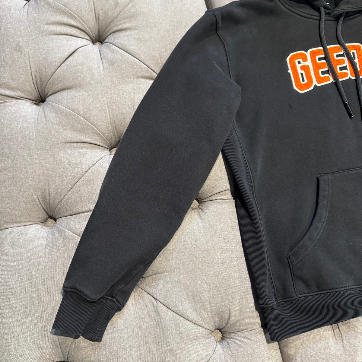 Geedup Play For Keeps Hoodie 'Black Orange' (Second hand)