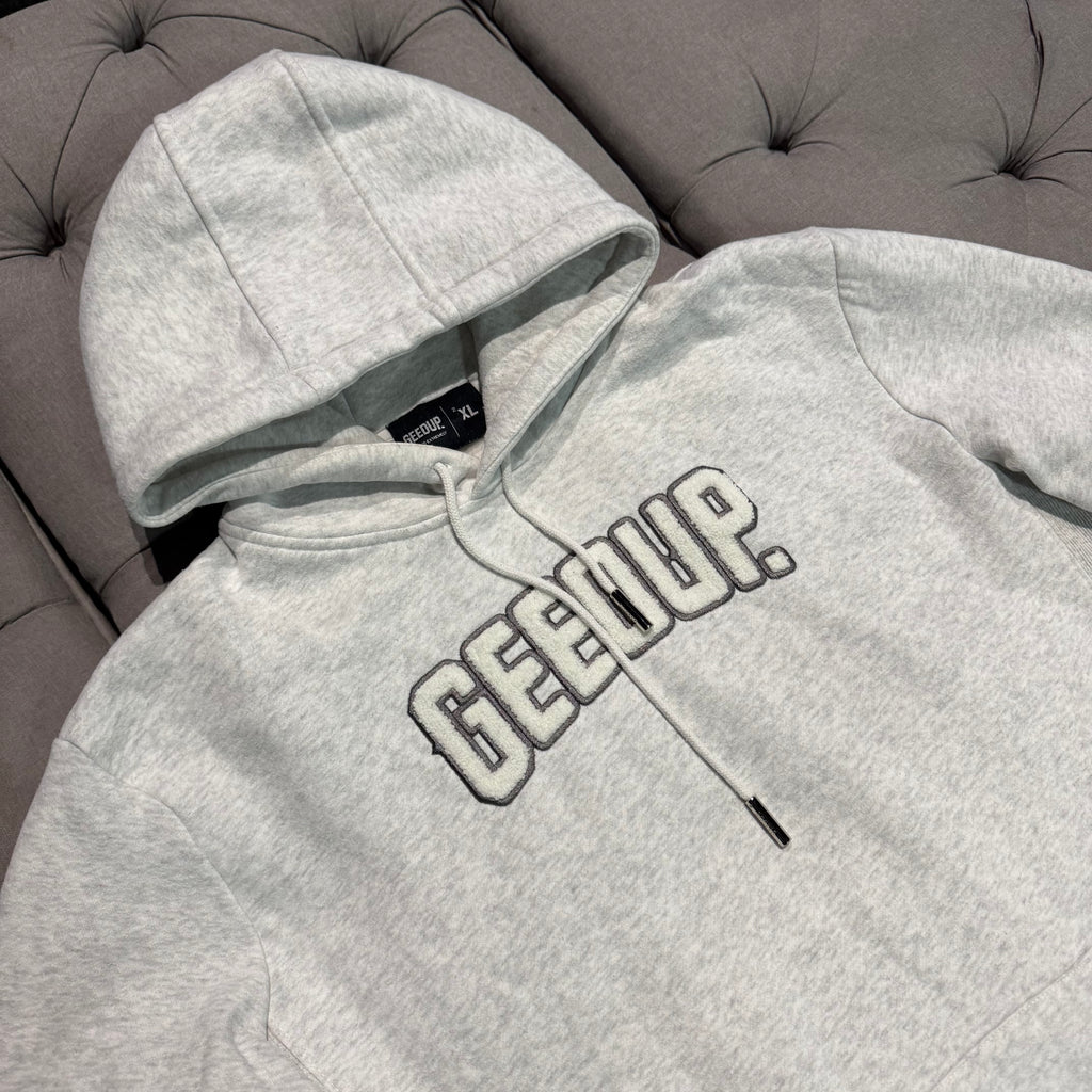 Geedup Play For Keeps Hoodie 'White Marle White' (Second hand)