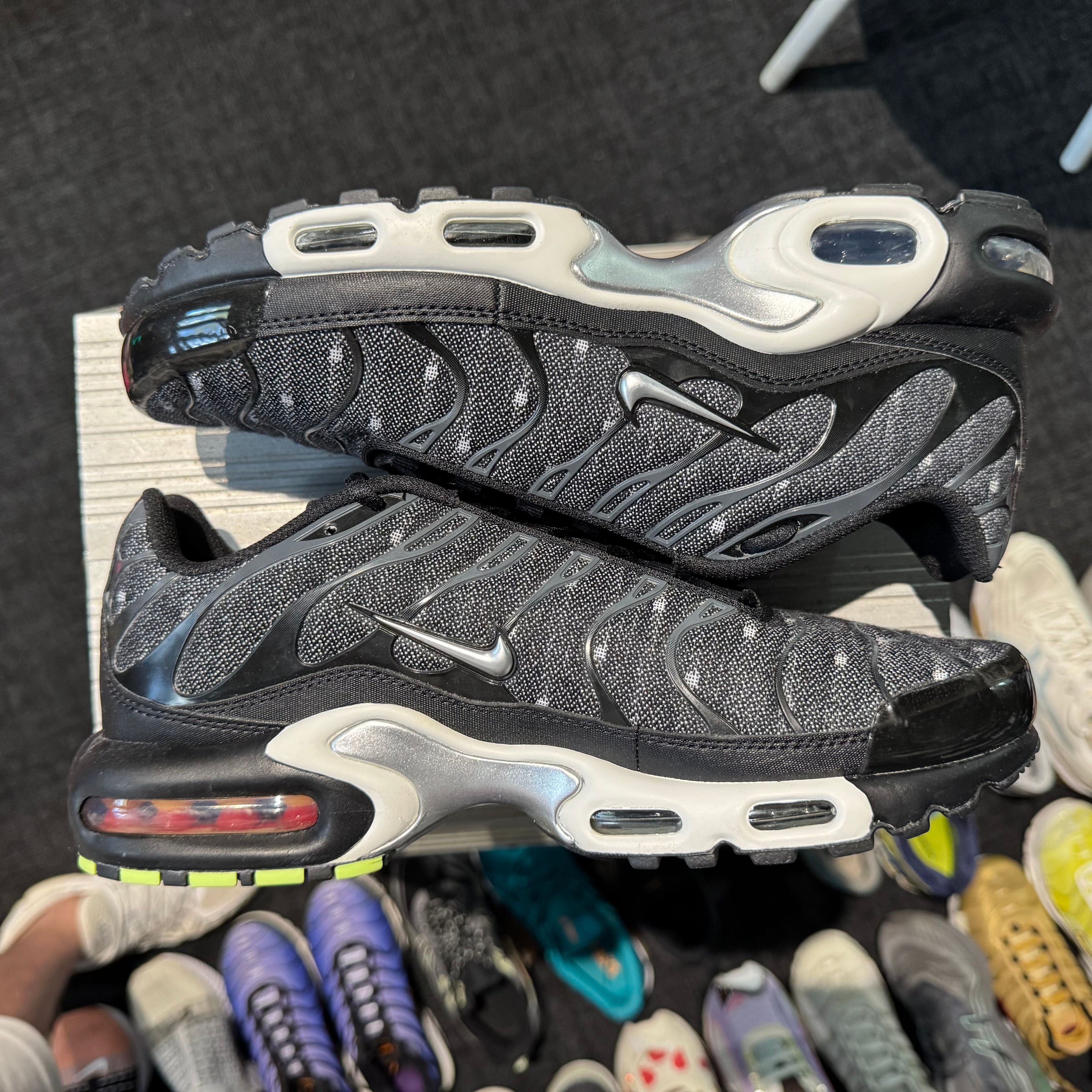 Nike Airmax Plus TN SE 'Black Chrome Summit White' (Brand New)