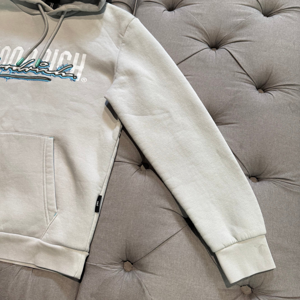 Hoodrich Script Logo Hoodie 'Grey Blue' (Second hand)