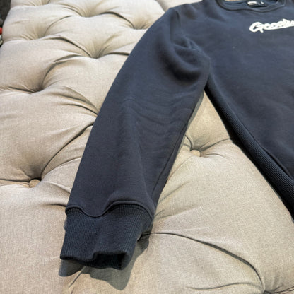 Geedup OS Script Crewneck 'Navy White' (Second hand)
