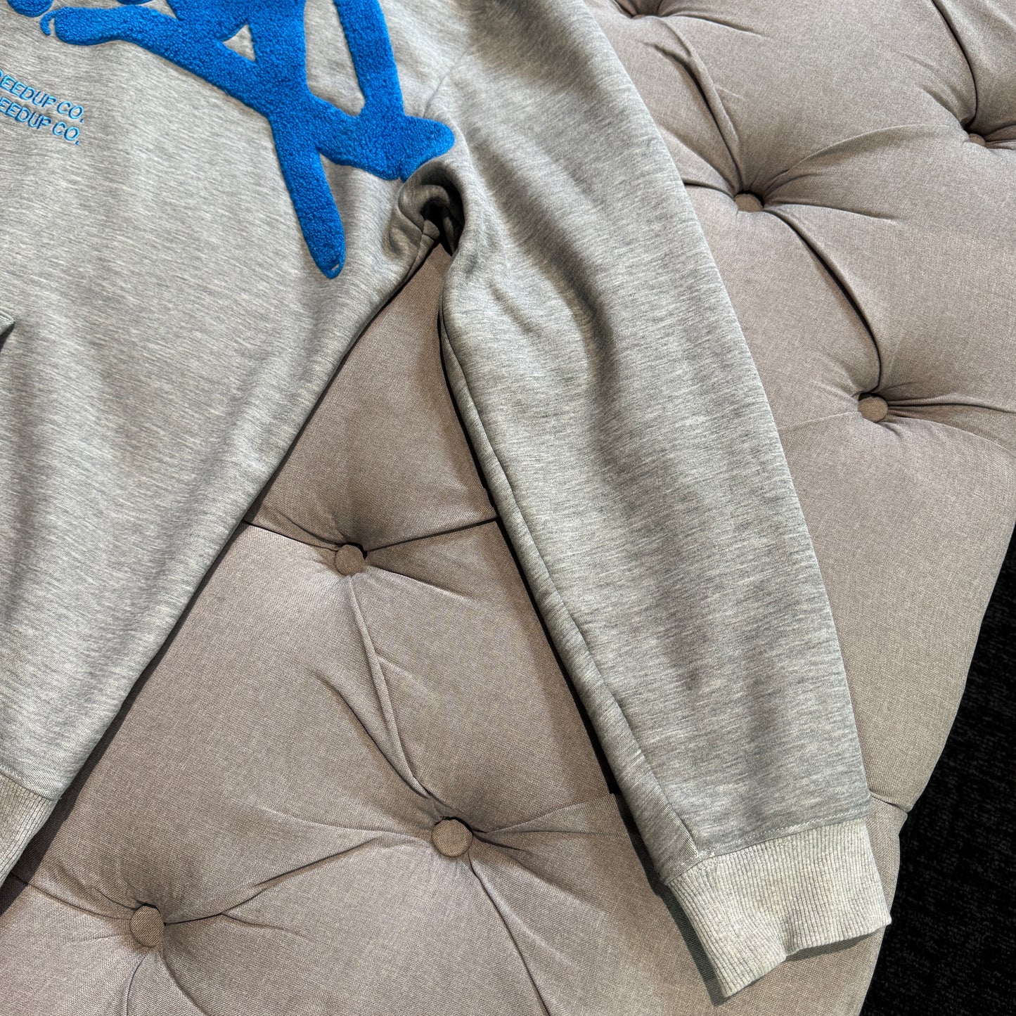 Geedup Handstyle Hoodie 'Grey Blue' (Second hand)