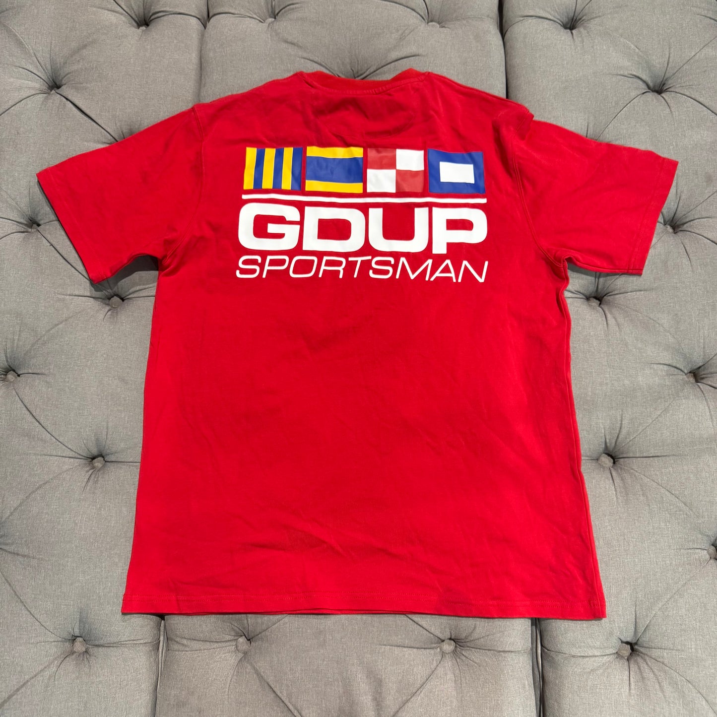 Geedup Sportsman Flag T-shirt 'Red' (Brand New)