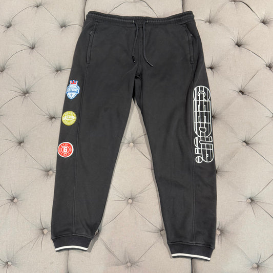 Geedup Sportsman Track Pants Syd to LA 'Black White Red' (Second hand)