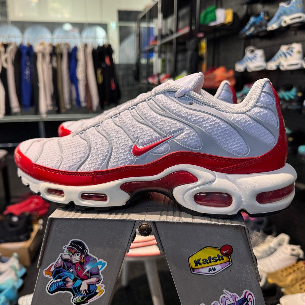 Nike Air Max Plus TN 'White University Red AM1 Tribute Sport Red' (Brand New)