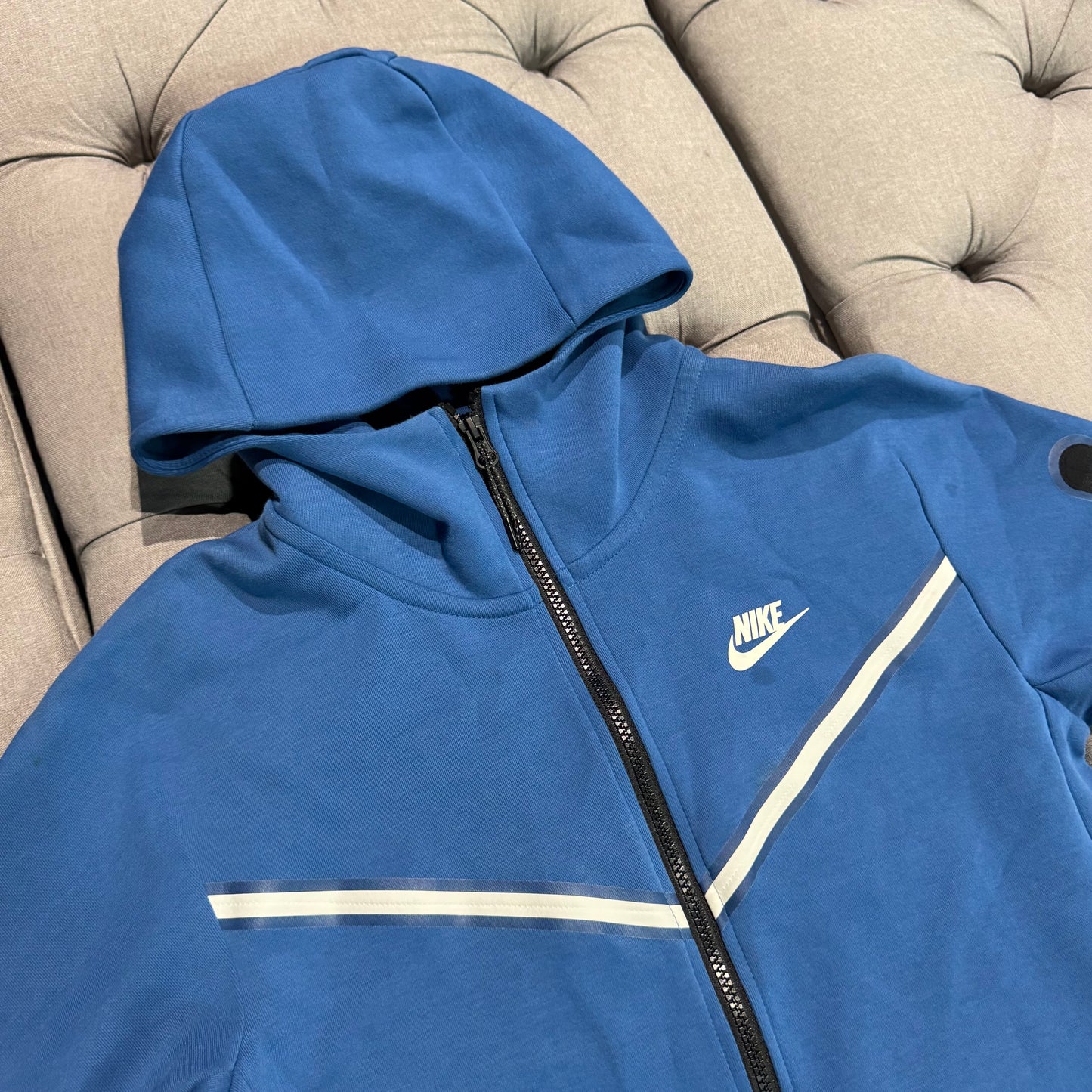 Nike Tech Fleece Jacket 'Blue White' (Second hand)