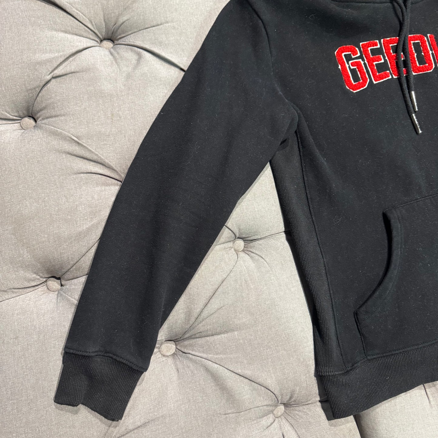 Geedup Play For Keeps Hoodie 'Black Red' (Second hand)
