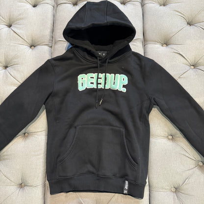 Geedup Play For Keeps Hoodie 'Black Teal' (Second hand)