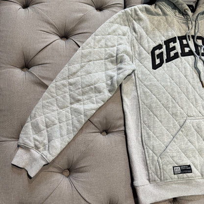 Geedup Stitched Quilt Hoodie 'Grey' (Second hand)