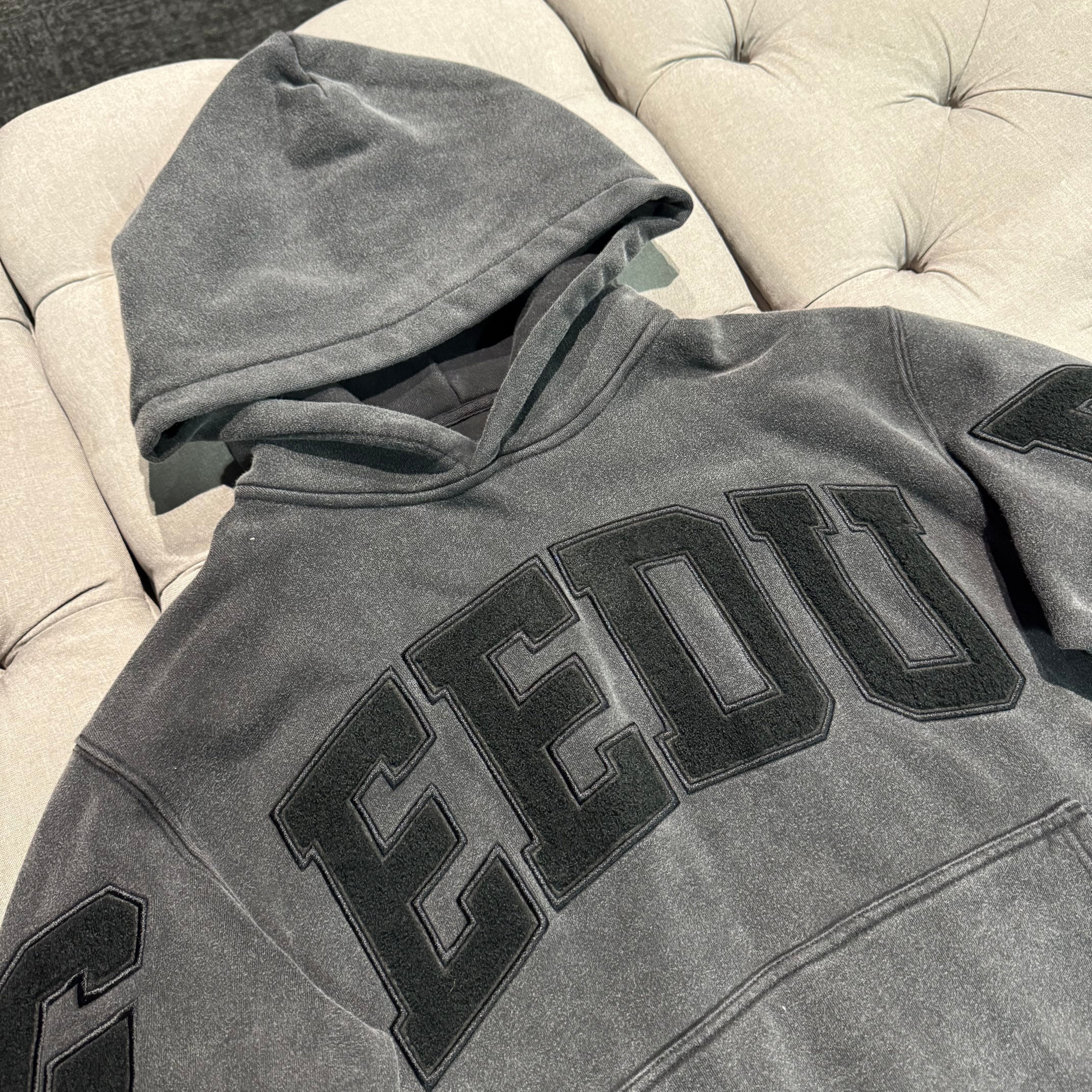 Geedup Team Logo Hoodie 'Washed Vintage Black' (Brand New)